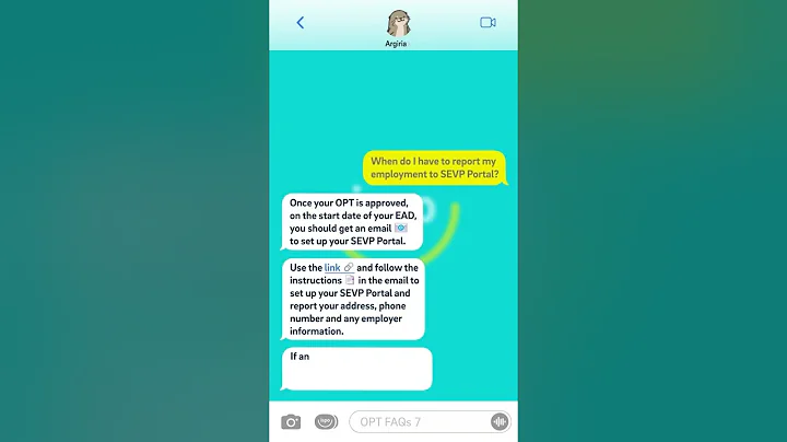 [OPT Frequently Asked Q&A] When do I have to report my employment to SEVP Portal?