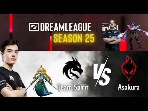Team Spirit Vs Asakura - DreamLeague 25 "Spirit Dream Team" #teamspirit #yatorodota2 #dota2  2025