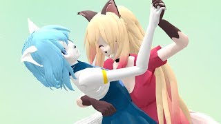 -Mmd- Wolfychu And Luna -The Crush Song-