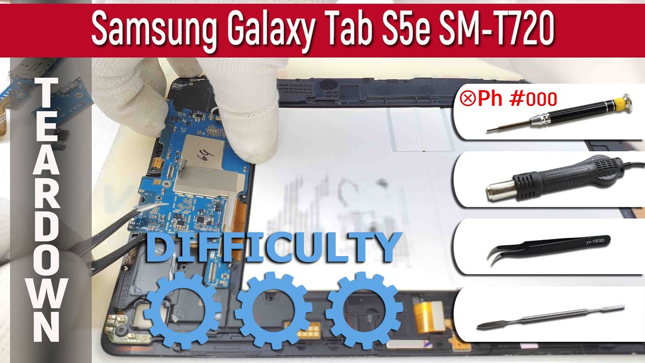 TECHGEAR Vidrio Compatible con Samsung Galaxy Tab S5e 10.5 - Auténtica Protector de Pantalla Vidro Templado Sin Burbuja Dureza 9H Resistente a los arañazos SM-T720 / SM-T725 