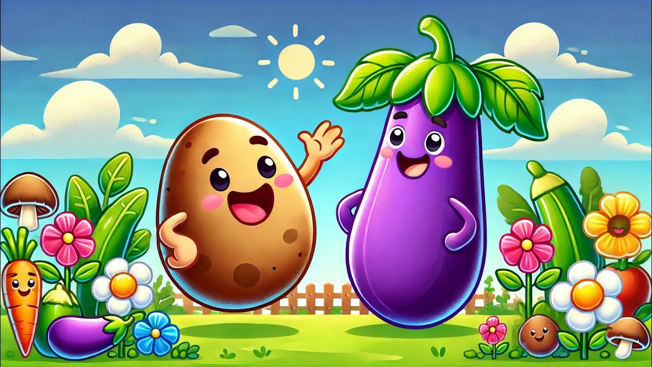 Fun Poem of Potato and Eggplant | Nutritious and Entertaining for Kids!"@wbkids