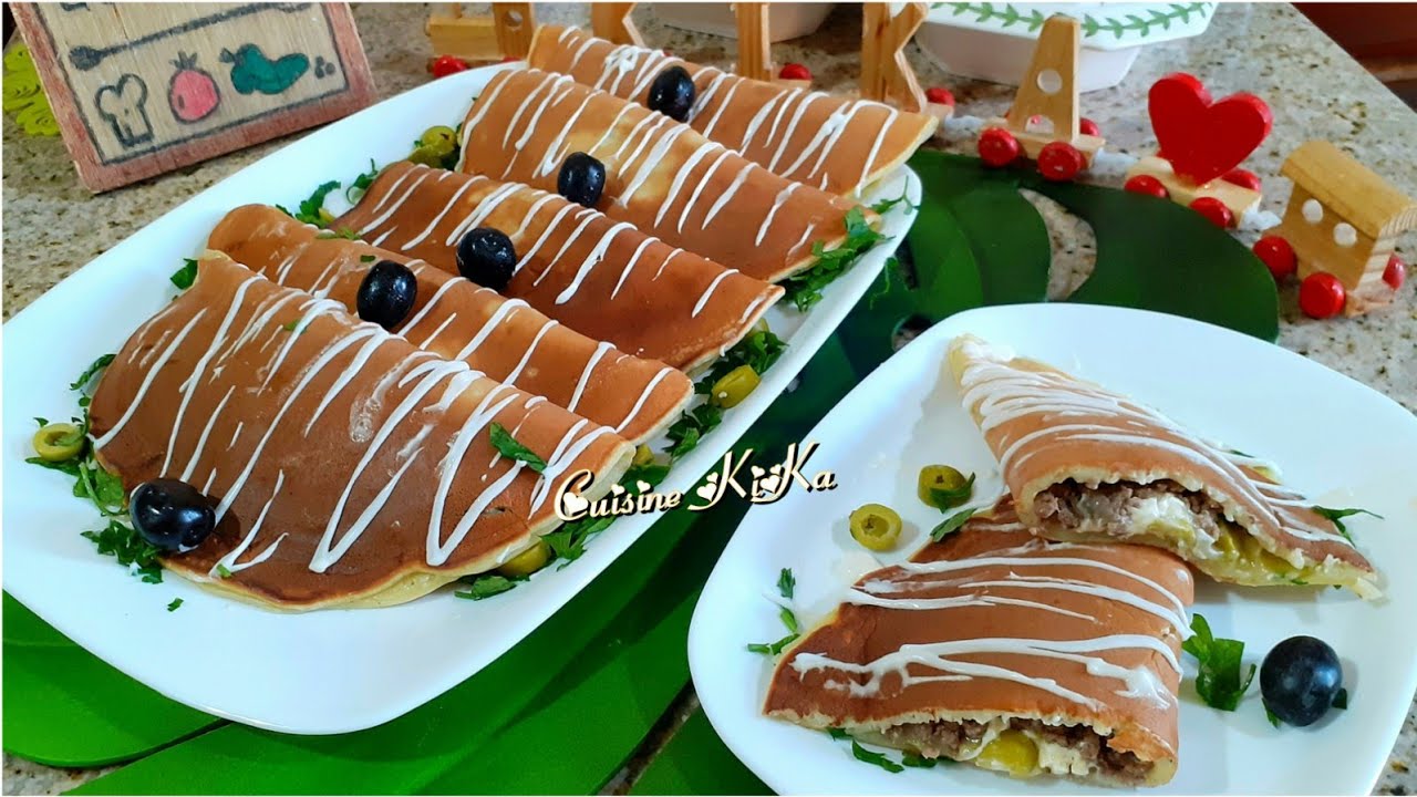 فطائر محشية بالعجينة السائلة ، تحضر في المقلاة خلال دقائق