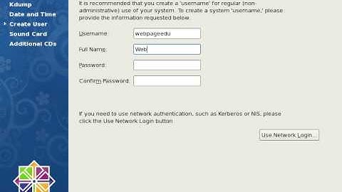 CentOS First Boot Initial Settings (no audio)