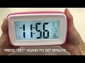JCC Smart light voice recording digital alarm clock Unboxing and review - 803