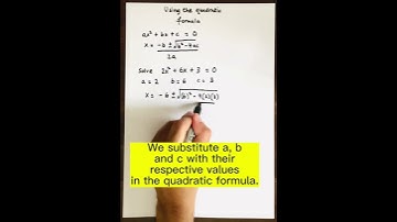 Using the Quadratic Formula. #math #algebra #maths #educational #quadratic