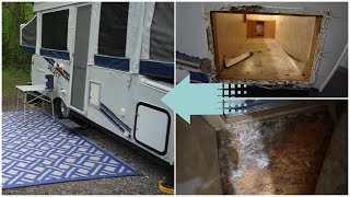It's Worse than We Thought | Pop Up Camper Storage Box Water Damage Repair | 2008 Jayco Select 12HW
