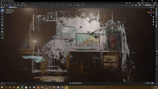 I scanned my system and brought the point cloud into blender.