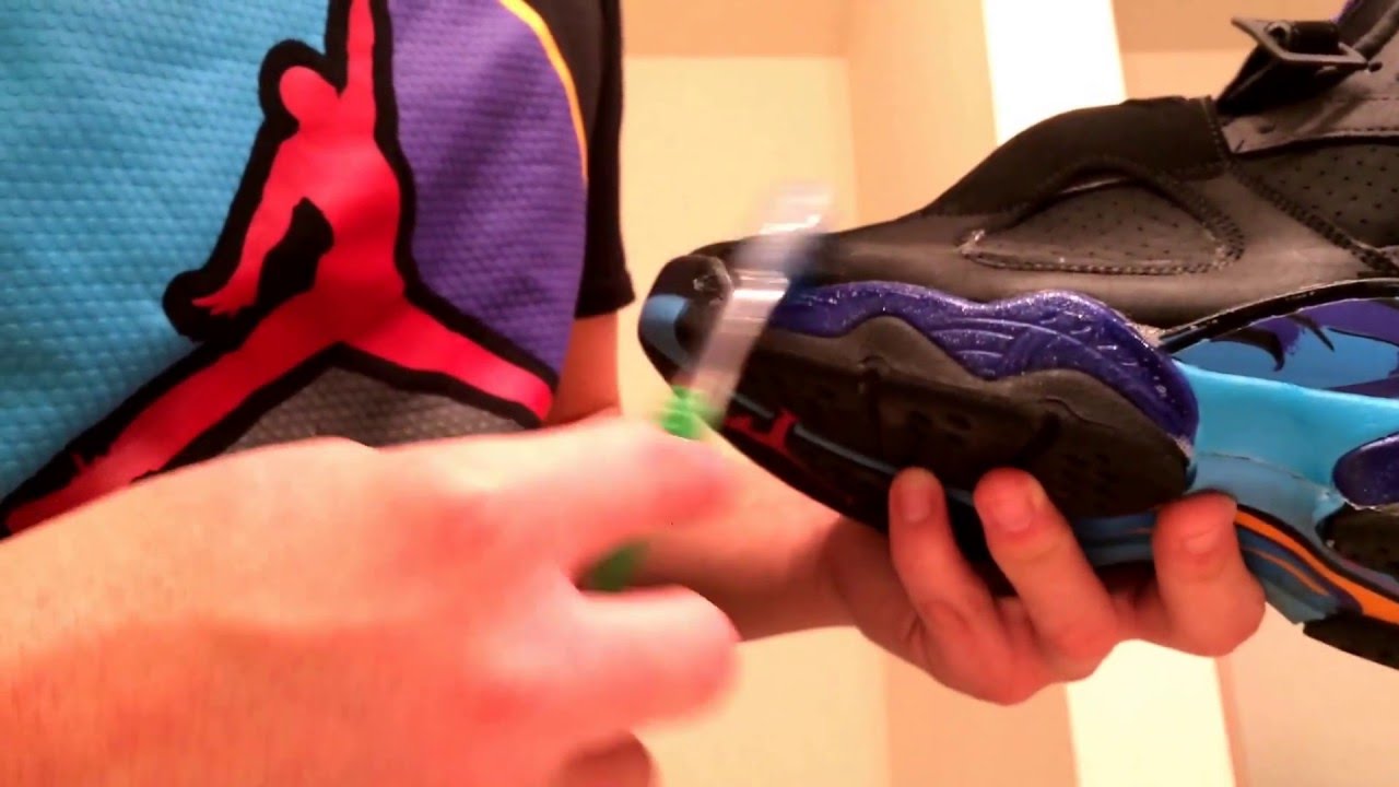 HowToClean: Jordan Retro 8 Aqua - YouTube