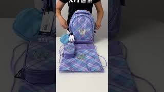 Шкільний набір Wonder Kite W check 36x27x16 см 15.5 л бузковий (SET_WK22-724S-1)