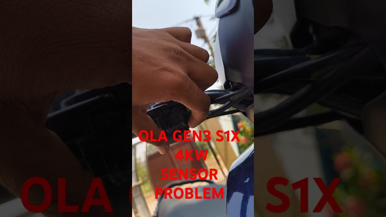 Ola S1x Gen3 4kw sensor problem 🤔 