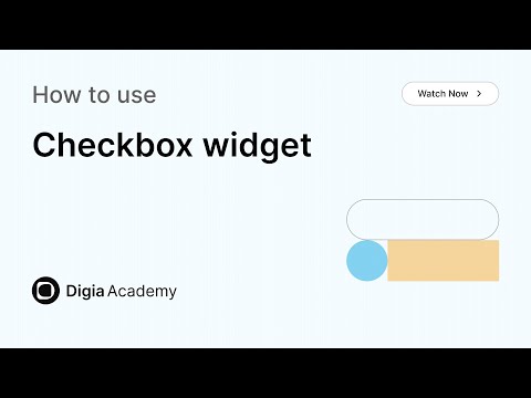 How to use Checkbox widget in Digia Dashboard | Step-by-Step Tutorial | Digia Academy