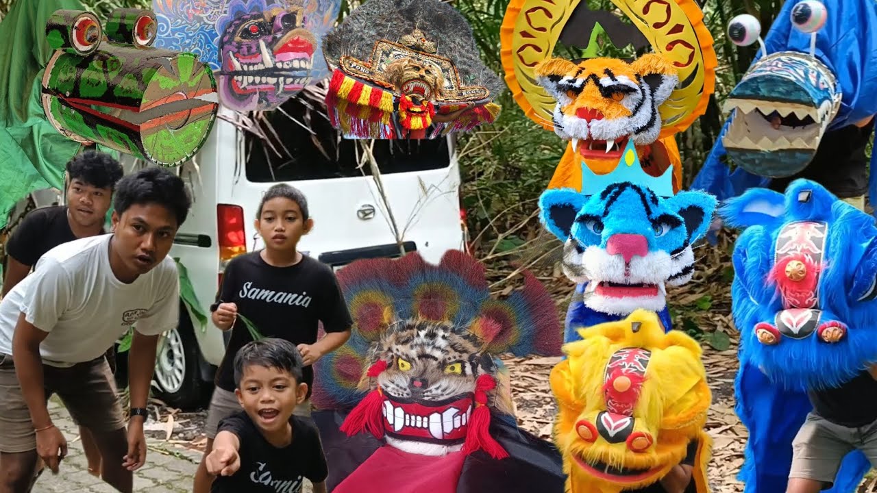 Semua Barongan Keluar Dari Mobil 