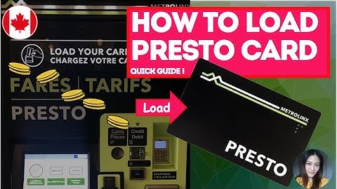How to Load Presto Card on Machine | Re-load card via cash, debit or credit card | Living in Canada