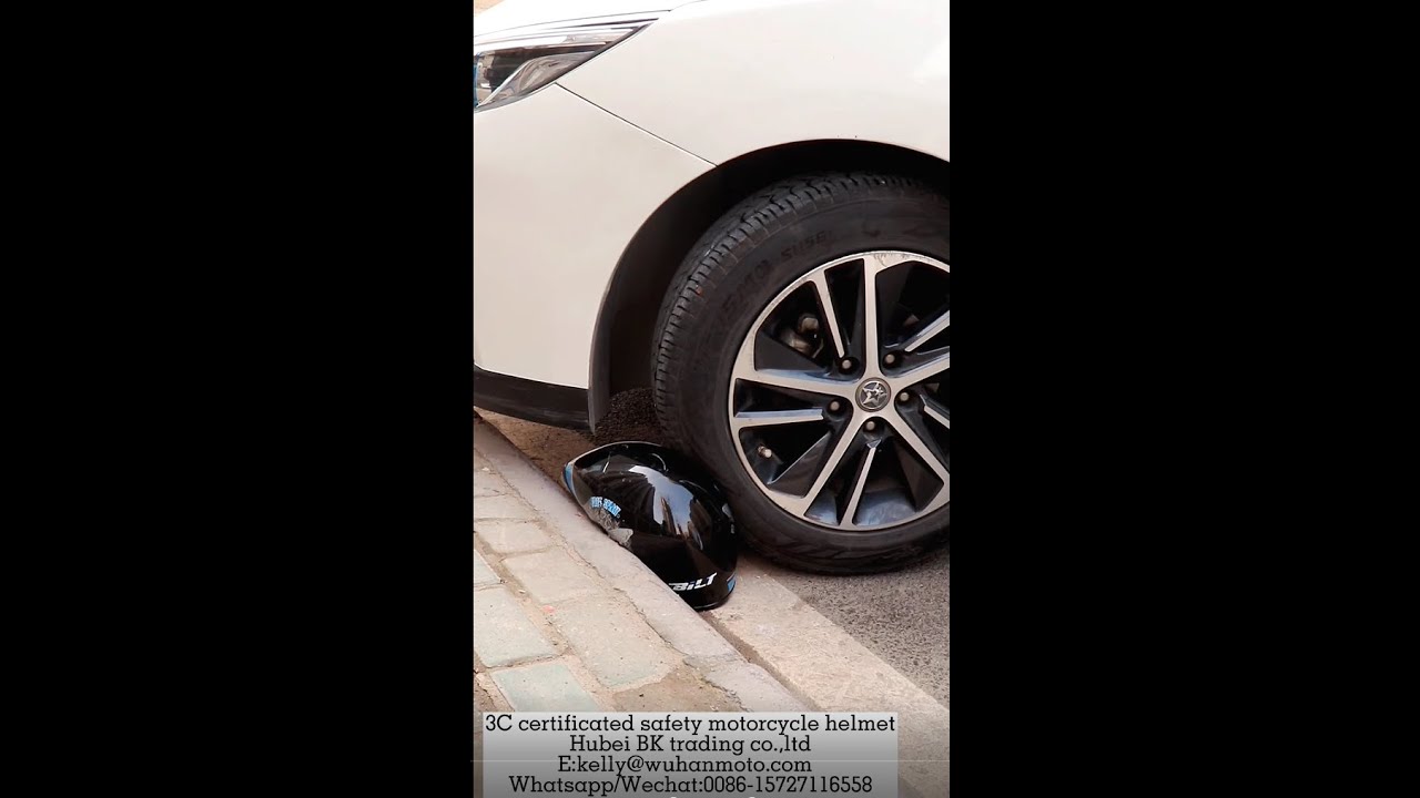 Car Crash test &Hammer test on bilt motorcycle helmet  ?  cheap or good ,who broken first ?