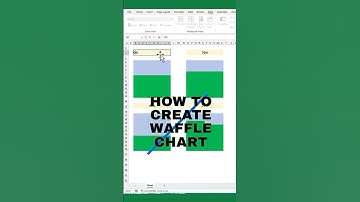 How to create Excel Waffle Chart 📈 Sinplified version 🔥🔥#excel #exceltips #exceltricks #chart
