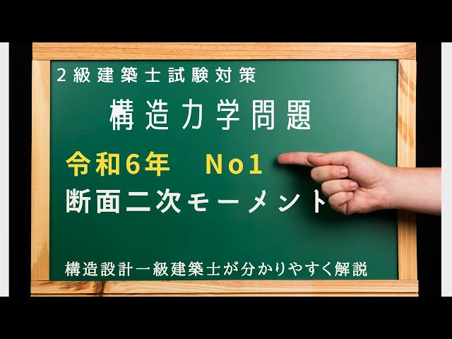 2級建築士過去問 構造 令和6年No1を解説 断面二次モーメントを求める