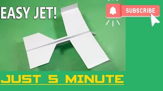 How to Make a paper plane flaying jet ! JUST 5 MIN |#Easy Paper Airplane Tutorial  #PAPERCRAFT#paper