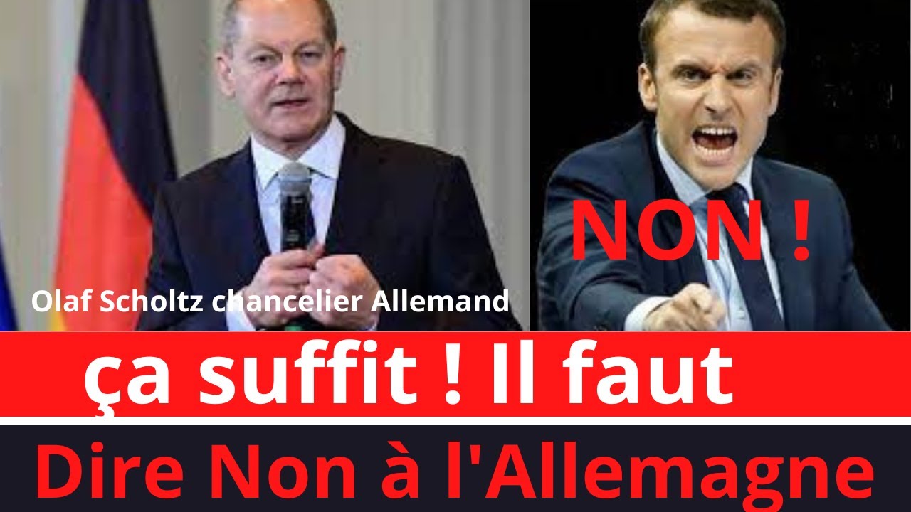 ça SUFFIT IL FAUT DIRE NON A L'ALLEMAGNE