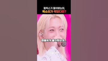 필릭스가 물어봤는데, 목소리가 작았다면?