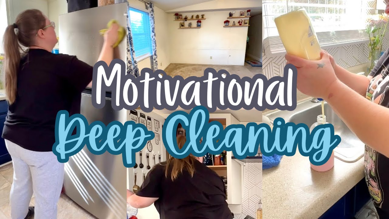MOTIVATIONAL DEEP CLEANING || KITCHEN DEEP CLEAN || CLEAN WITH ME - YouTube