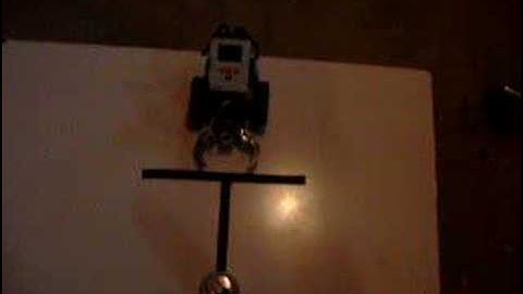 Soda can Lego NXT bot test - two cans