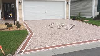 The Villages-driveway painting Complete.