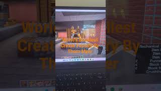 I Built The World's Smallest Create Factory In Create Mod #minecraftcreatemod