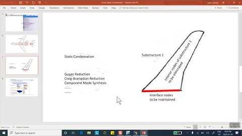 FEA, Insert Static Constrained Modes,  Nader G. Zamani