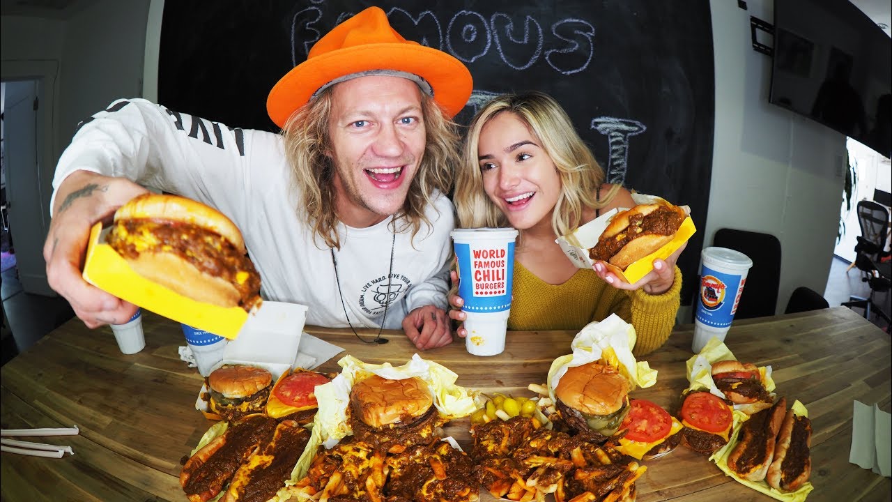 World Famous Tommy's Burger Mukbang ft. Chachi Gonzales!