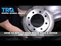 How To Replace Rear Brake Pads Rotors 1999-2007 Ford F-250