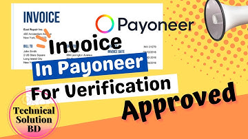Invoice In Payoneer For Verification - Payoneer Submit Documents - Payoneer Verification Center
