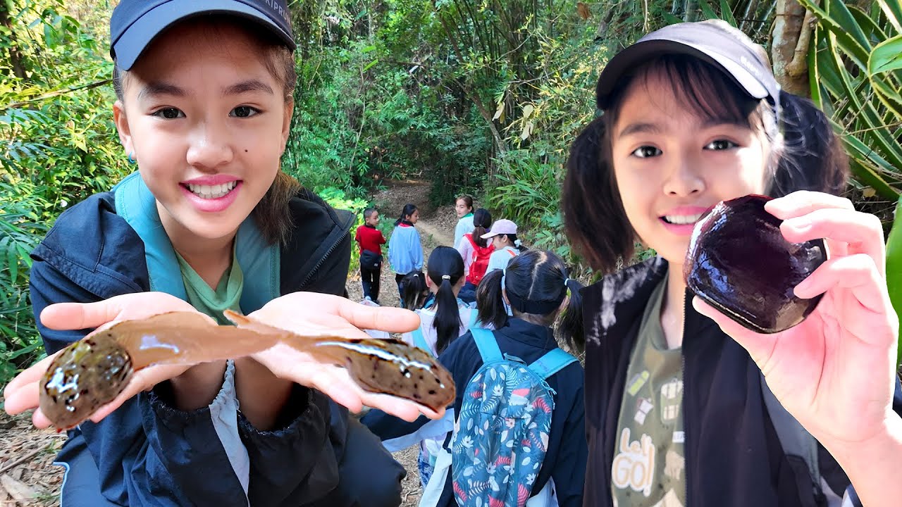 Мышонок Улыбка и мышонок Яэм отправляются в поход ловить головастиков! Весёлое приключение на при...