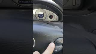 2004 Mercedes CLK clock change (or... where to find the R button)