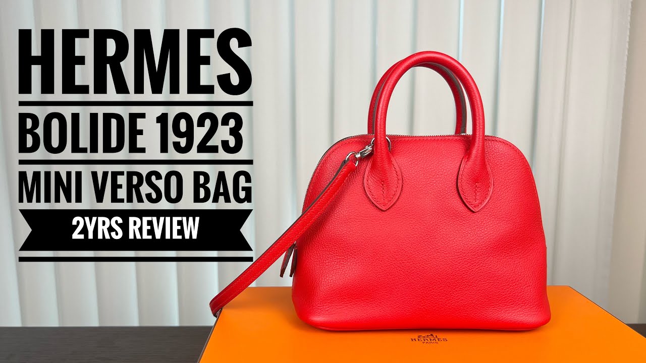 HERMES Bolide 27 Epsom Rouge H