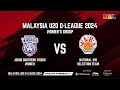 Live malaysia u20 dleague  women group  johor southern tigers vs national u18 selection team