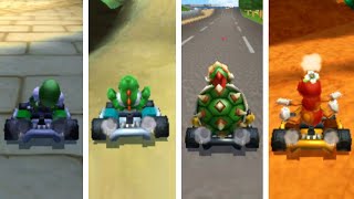 Mario Kart 7 - All Characters Losing Animations (8th Place)
