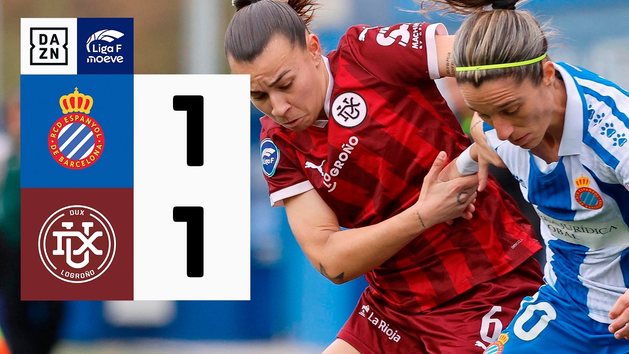 RCD Espanyol vs DUX Logroño (1-1) | Resumen y goles | Highlights Liga F ...
