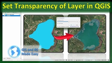 Hoe de transparantie van een laag in QGIS instellen