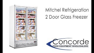 Mitchel Refrigeration Two Door Glass Freezer