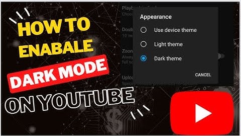 How to set YouTube theme into dark mode 📳 l Android or Iphone