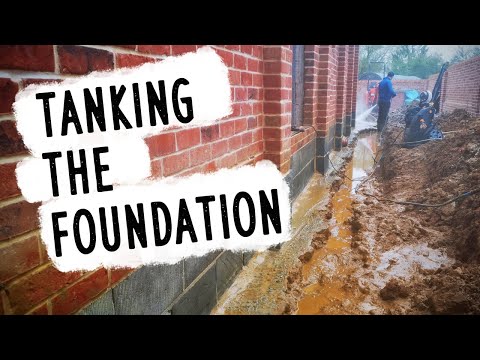 Tanking the Foundation wall with Remmers MB2K+ flexible Tanking Slurry - The Mammoth Task pt 3