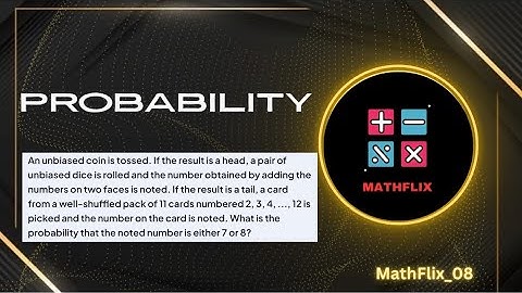 D6_An unbiased coin is tossed. If the result is a head a pair of unbiased dice is rolled and number