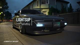 LightsUp Nissan S13 Zenki Front Sequential turn lights.