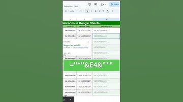 Generate Barcodes in Google Sheets in 30 Seconds! #barcodes  #googlesheets #productivitytips