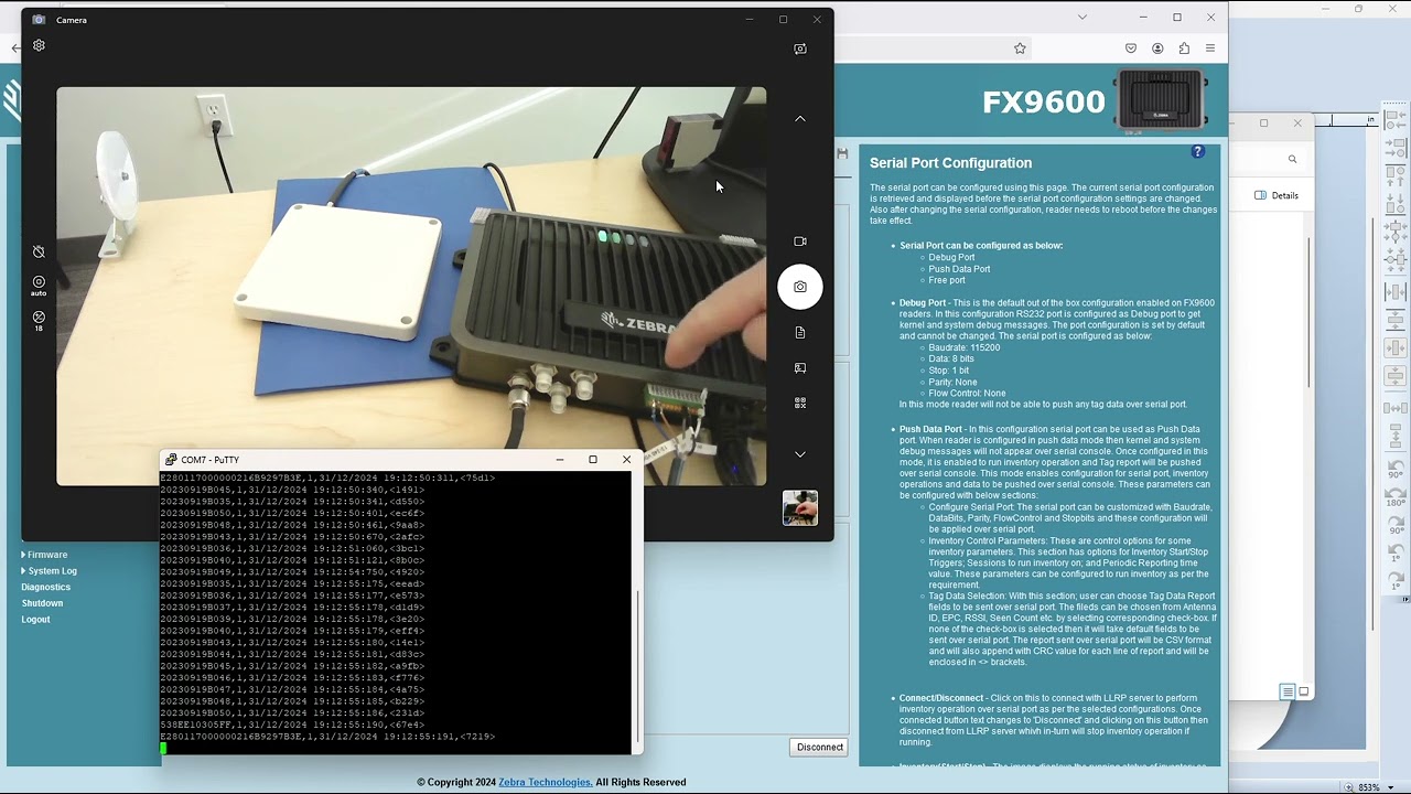 Zebra FX9600 RFID Reader:  GP Sensor Inputs & Triggers