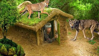 built my little mud house to hide | Here there are wild Dog I settled on their territory!