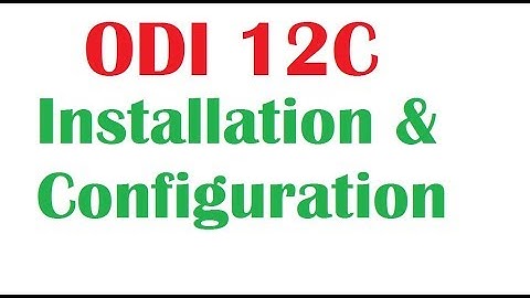 Oracle Data Integrator 12c Installations and Configuration in Windows 8
