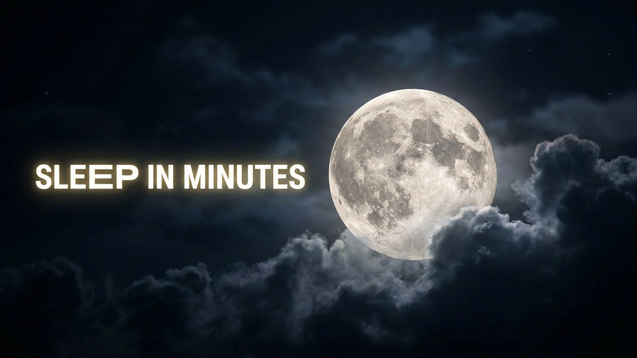 Loop of the moon with soothing night sounds- 8 hours. - YouTube