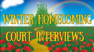 Get to know your winter homecoming court with our court interviews!! 👑