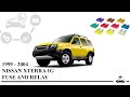Fuse box diagram Nissan Xterra 1999 - 2004 relay with assignment and location